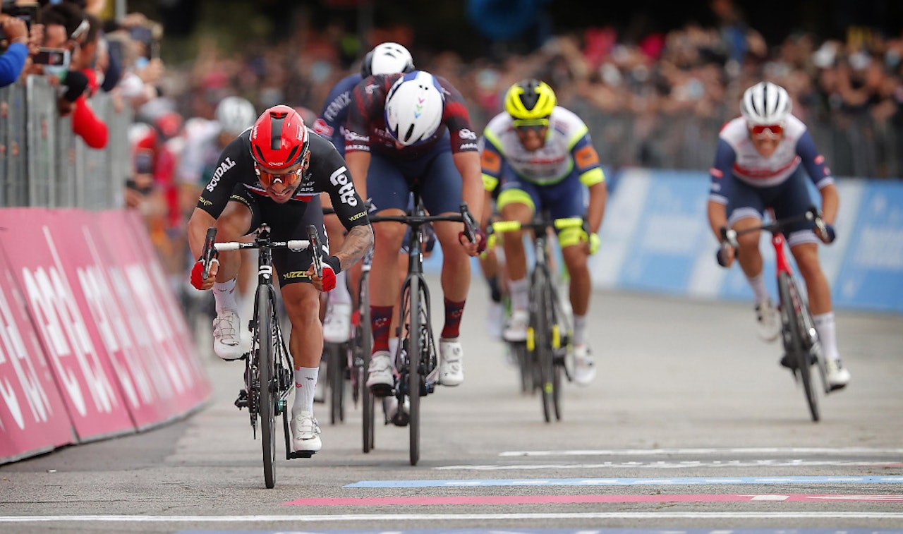 OVERLEGEN: Ny triumf for Caleb Ewan i Giro d'Italia. Foto: Cor Vos