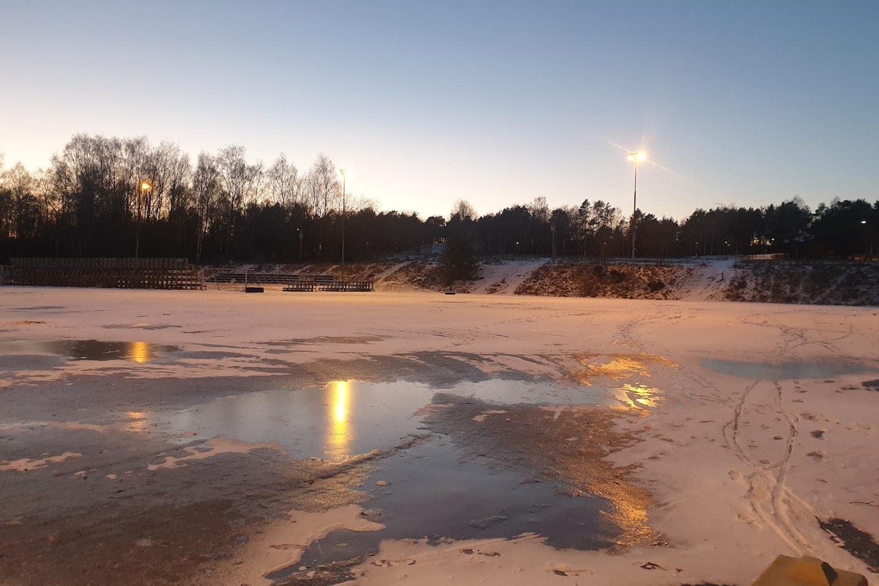AVLYSES: 17. januar skulle NM i sykkelkross arrangeres i Kristiansand. Men løypa likner mer på en skøytebane enn en ritt-trasé, og anses ikke som forsvarlig. FOTO: Jan Fredrik Stiansen NM Cx 2021