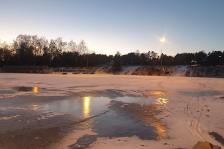 AVLYSES: 17. januar skulle NM i sykkelkross arrangeres i Kristiansand. Men løypa likner mer på en skøytebane enn en ritt-trasé, og anses ikke som forsvarlig. FOTO: Jan Fredrik Stiansen NM Cx 2021