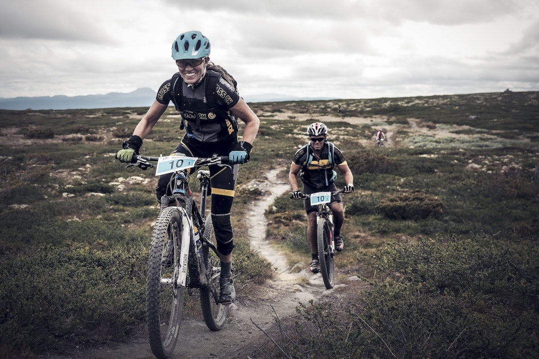 Marianne Waagan og Per Christian Pettersen startet mix-klassen på lang løype. Foto: Fredrik H. Breie Marianne Waagan - Per Christian Pettersen Offroad Valdres 2017 - Fredrik H. Breien-1400x933