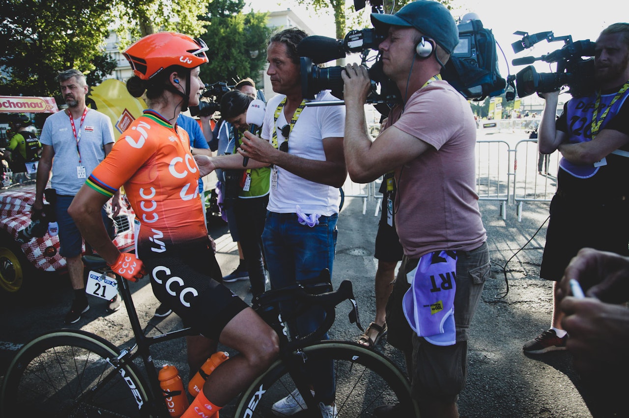 MER Å JUBLE FOR: Marianne Vos er kanskje den mest profilerte utøveren på kvinnesiden. Nå får hun vist seg frem i Tour de France også. Foto: Cor Vos. 