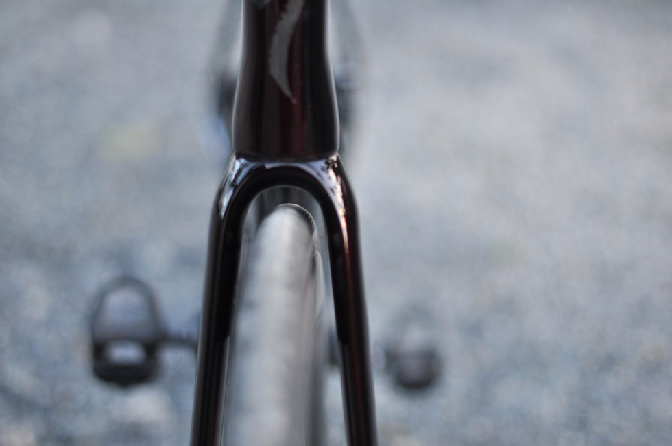 GOD KLARING: Dekkene som sykkelen kommer levert med måler 28 mm i bredden. Det er plass til 32 mm, både foran og bak. Specialized Tarmac SL7
