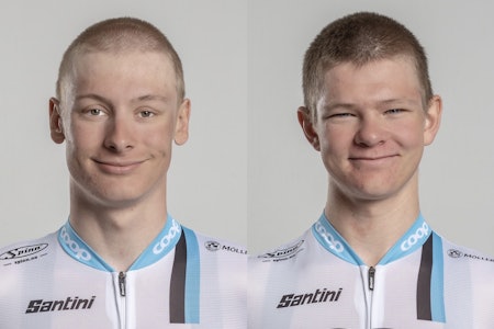 FORLENGER: Tord Gudmundstad (t.h) og Eirik Lunder forlenger med Team Coop. Tord Gudmundstad Eirik Lunder