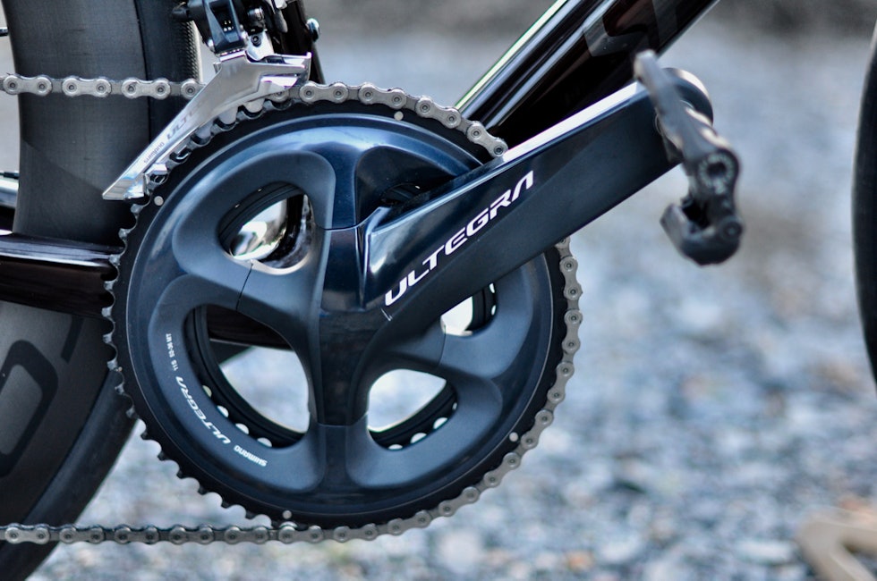 SEMI-KOMPAKT: Med 52/36 på kranken og 11-30-tenner i kassetten har Tarmac SL7 Pro god nok girspredning til de aller fleste i de aller fleste tilfeller. Specialized Tarmac SL7
