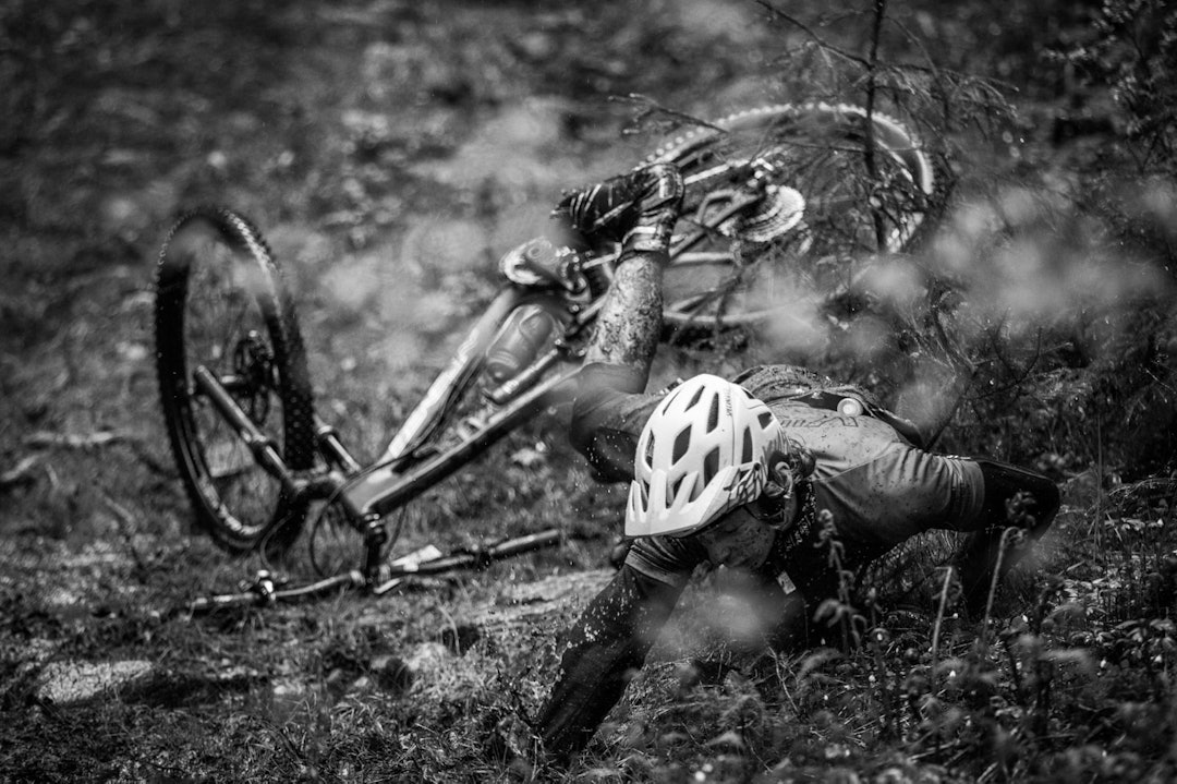 FOR RASKT: For denne rytteren gikk det for fort. (foto: Snorre Veggan) TSR2015-6045a