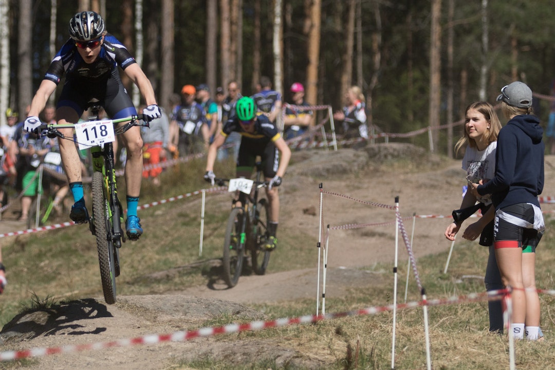 Fabian Glenne fra Soon CK er en av sju juniorgutter som er tatt ut til Nordisk cup i Danmark i august. Foto: Bengt Ove Sannes Fabian Glenne - XCO - Bengt Ove Sannes 1400x933