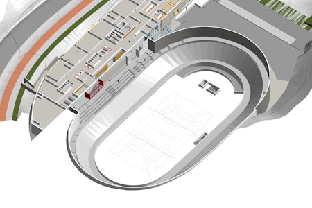 FLERBRUKSARENA: Velodromen vil trolig bli like mye brukt til andre aktiviteter enn sykling velodromen på langenga i asker