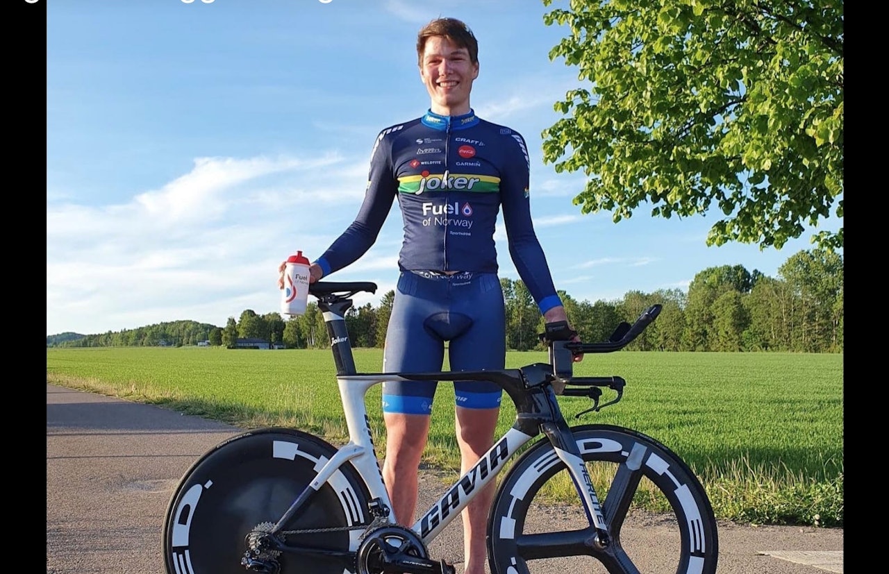 REKORDRASK: Søren Wærenskjold satte i går ny Norgesrekord på 30 km tempo. Foto: Joker Fuel of Norway. søren wærenskjold har norgesrekord på 30 kilometer tempo