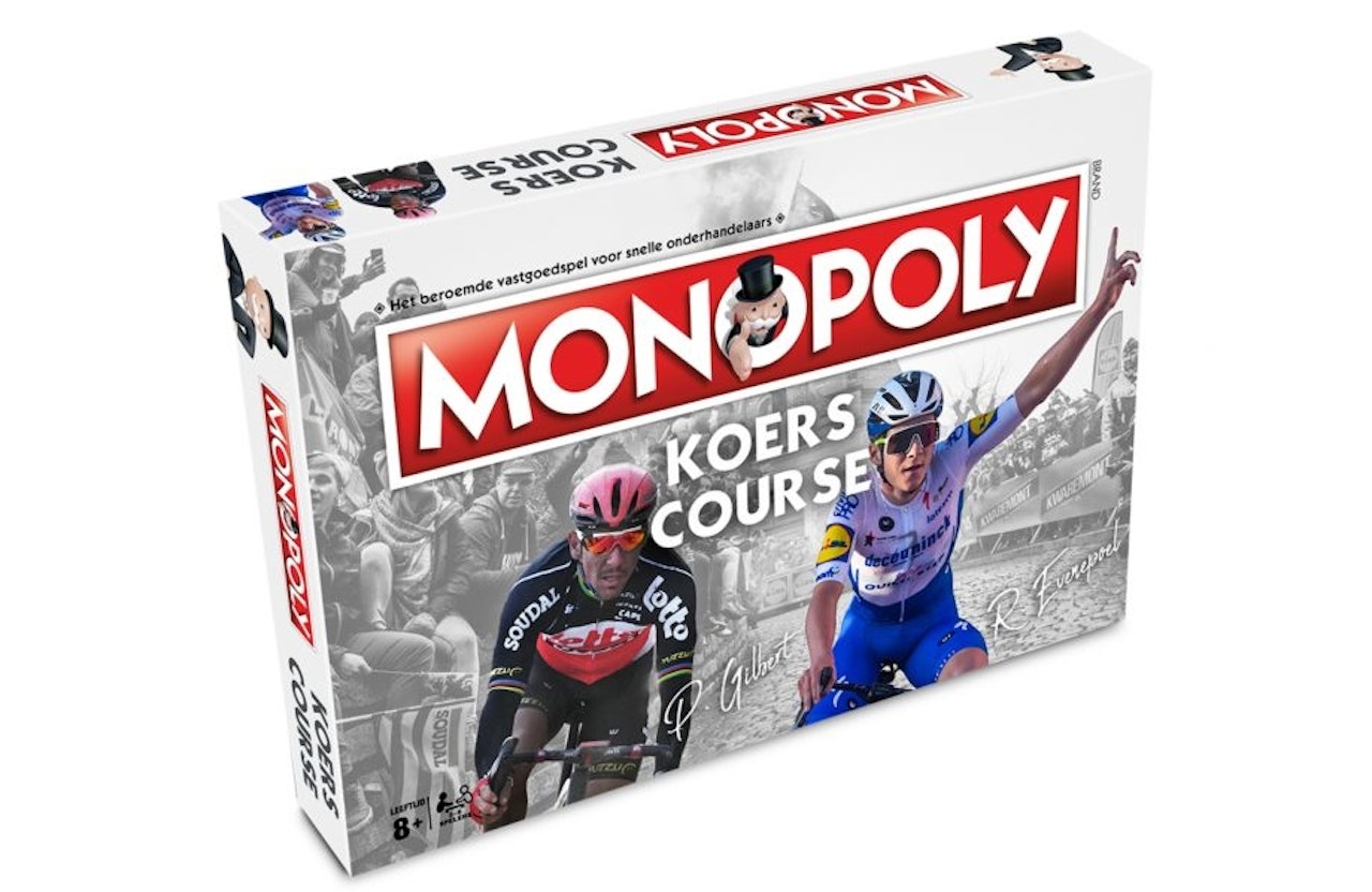 ENDELIG! Nå kommer Monopol i egen sykkelversjon! Foto: Monopoly Koers. Monopol spill sykkel