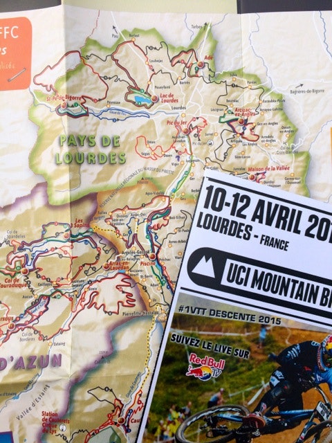 GODT MERKET: VTT-løypene i Frankrike gjøres tilgjengelige med et fint kart fra turistkontoret.