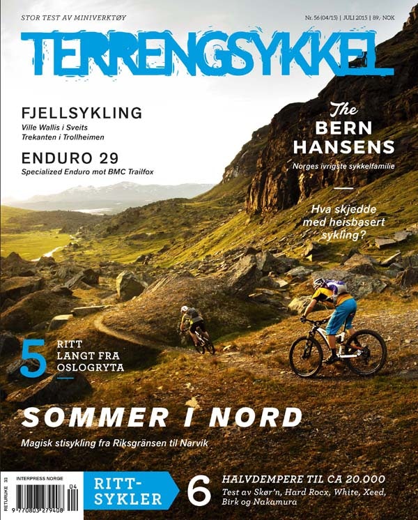 STISYKLING I NORD: Vi har tatt turen nordover for å sykle. Vi krysset landegrensen, og fant gull hos vårt naboland Sverige. Foto: Kristoffer H. Kippernes. TS56_Cover