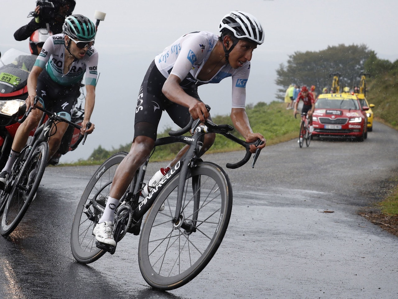 OPP PÅ ANDREPLASS: Egan Bernal kjørte gnistrende og er nå på andreplass sammenlagt. Foto: Cor Vos.  OPP PÅ ANDREPLASS: Egan Bernal kjørte gnistrende og er nå på andreplass sammenlagt. Foto: Cor Vos.