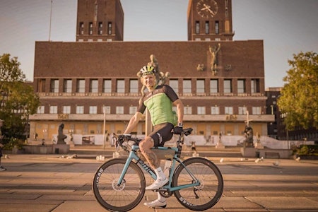 AMBISIØS: Ketil Wendelbo Aanesen sykler Norge på tvers for å sette søkelys på bærekraft. Foto: Jakob Jølstad AMBISIØS: Ketil Wendelbo Aanesen sykler Norge på tvers for å sette søkelys på bærekraft. Foto: Jakob Jølstad