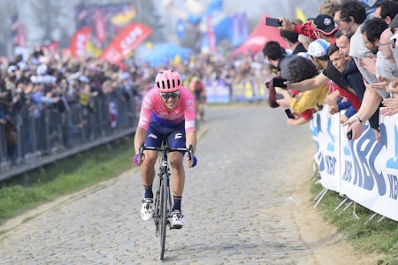 TO PÅ RAD? Alberto Bettiol vant Flandern rundt 2019. Han får trolig en ny sjanse 18. oktober. Foto: Cor Vos. alberto bettiol vinner flandern rundt