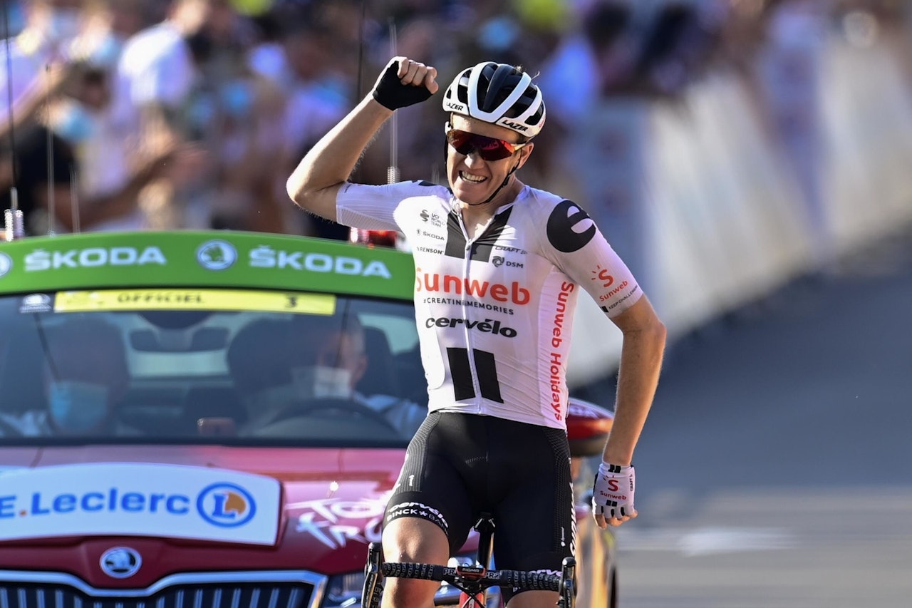 DRØMMEREPRISE: Søren Kragh Andersen tok sin andre etappeseier i Tour de France i løpet av én uke. Foto: Cor Vos. DRØMMEREPRISE: Søren Kragh Andersen tok sin andre etappeseier i Tour de France i løpet av én uke. Foto: Cor Vos.