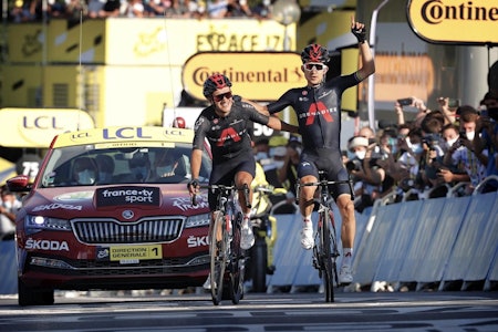 DOBBELTSEIER: Ineos Grenadiers tok igjen for alt som har gått galt så langt i Tour de France. Foto: Cor Vos. 