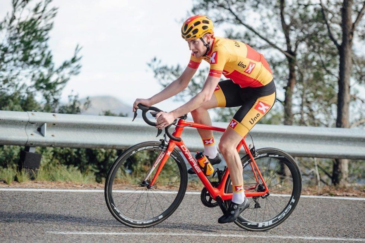 Markus Hoelgaard fra Sandnes SK/ Uno-X Pro Cycling vant Norgescuptempoen i Sandnes 