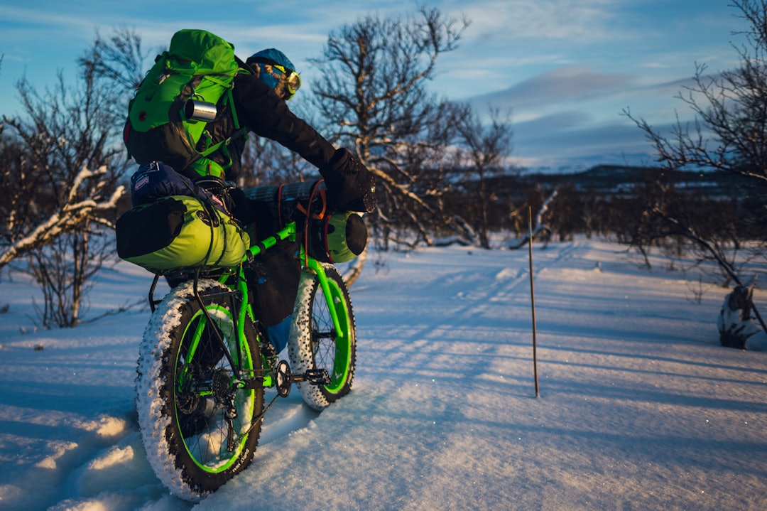 Kan man sykle et hundeløp? Definitivt. Foto: Mikkel Soya Bølstad Foredrag Villmarkssykling-12 Foto Mikkel Soya Bølstad 1400x933