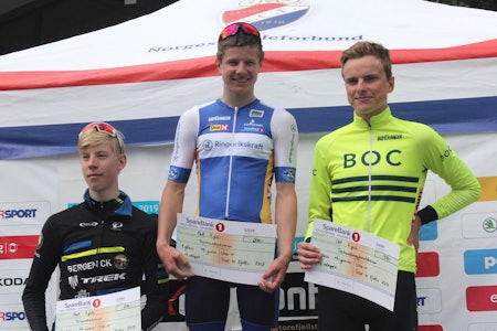 FØRSTE NORGESCUPSEIER: Andreas Hjørnevik vant sin første Norgescup med seieren på finalen i Tour te Fjells. Også Håvard Mauland var på Norgescuppallen for første gang med tredjeplassen mens Kristian Bade ble nummer to. Foto: Ingeborg Scheve FØRSTE NORGESCUPSEIER: Andreas Hjørnevik vant sin første Norgescup med seieren på finalen i Tour te Fjells. Også Håvard Mauland var på Norgescuppallen for første gang med tredjeplassen mens Kristian Bade ble nummer to. Foto: Ingeborg Scheve