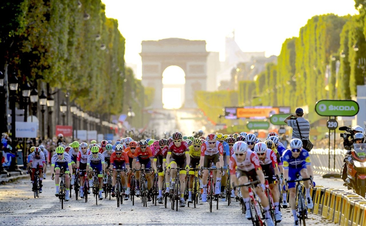 Tour de France siste etappe på champs elysees