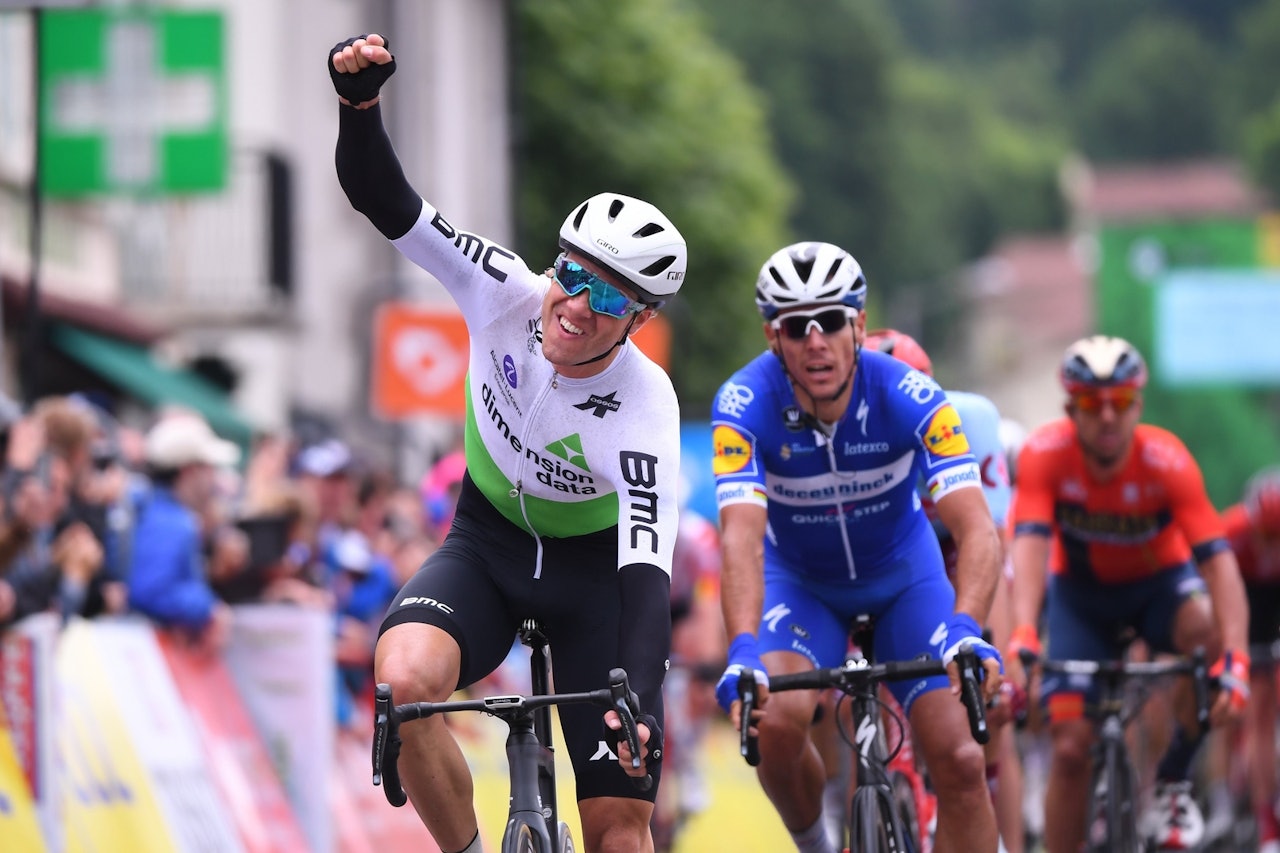 I FORM: Edvald Boasson Hagen viste meget lovende takter da han vant den første etappen i Critérium du Dauphiné. Foto: Cor Vos. 
