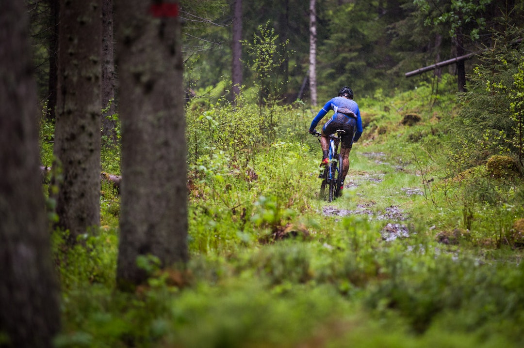 SKOGSJAKT: Bak jaget vinneren av fjorårets ritt, Henrik H. Kippernes. TSR2015-5949a
