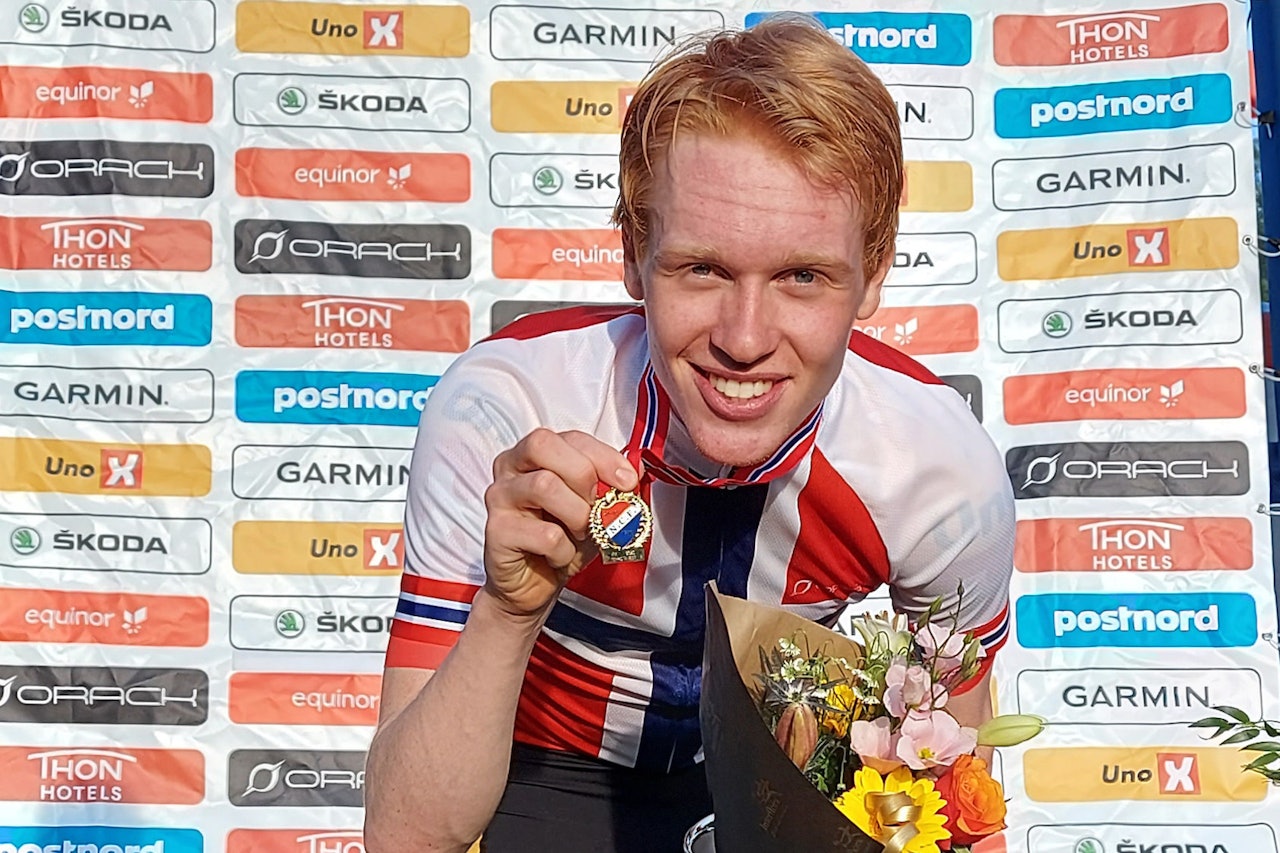 Andreas Leknessund Uno-X Pro Cycling vant Hafjell Grand Prix 2020 