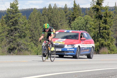 SUVEREN: Temponorgesmesteren Johannes Staune-Mittet vant den første fellesstarten i Tour te Fjells. Foto: Ingeborg Scheve SUVEREN: Temponorgesmesteren Johannes Staune-Mittet vant den første fellesstarten i Tour te Fjells. Foto: Ingeborg Scheve