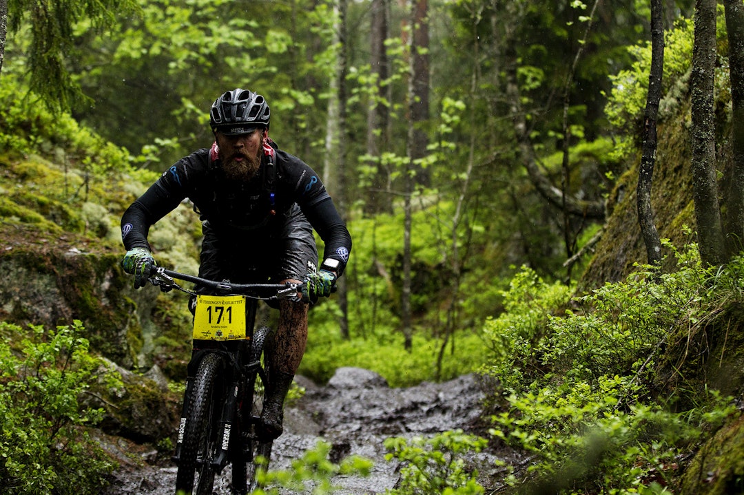 TILREISENDE: Anders Holm hadde tatt turen fra Trondheim for å sykle et av sine favoritt-ritt. _KHK4703