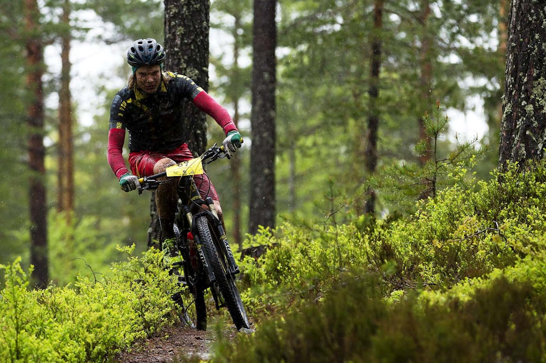 ALLSIDIG: Rett fra NesbyEnduro; Petter Fagerhaug. Denne karen sykler fort uansett ritt- og sykkeltype. _KHK4599