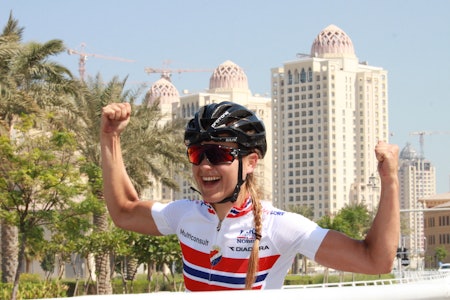 VM-DEBUTANT: Katrine Aalerud kjører for landslagskaptein Emilie Moberg på kvinnenes fellesstart på lørdag. Foto: Per Erik Mæhlum/NCF VM-DEBUTANT: Katrine Aalerud kjører for landslagskaptein Emilie Moberg på kvinnenes fellesstart på lørdag. Foto: Per Erik Mæhlum/NCF