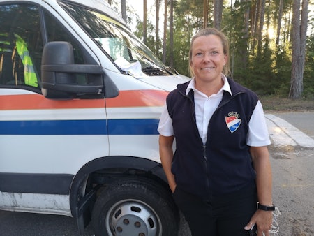 ENDELIG: Sjefskommisær under NM, Heidi Stenbock-Haakestad. Foto: Henrik Alpers.