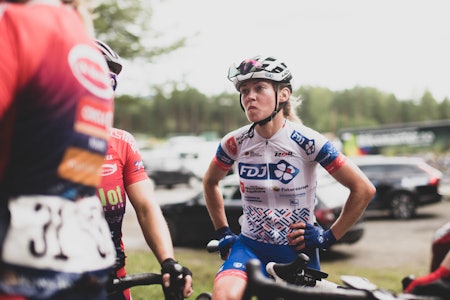 SKUFFET: Stine Borgli hadde ikke mye å juble for etter dagens Norgesmesterskap. Foto: Henrik Alpers. stine borgli