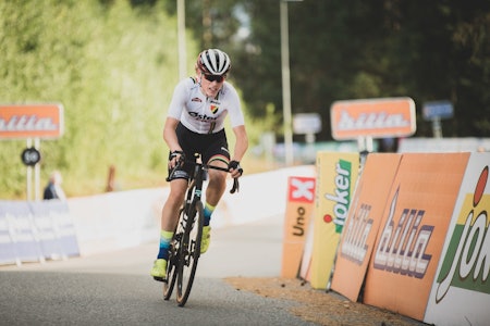 NORGESMESTER: Førsteårsjunioren Per Strand Hagenes fra Sandnes SK vant juniorguttas NM-fellesstart på Røyse. Foto: Henrik Alpers Per Strand Hagenes fra Sandnes SK vant juniorguttas NM-fellesstart