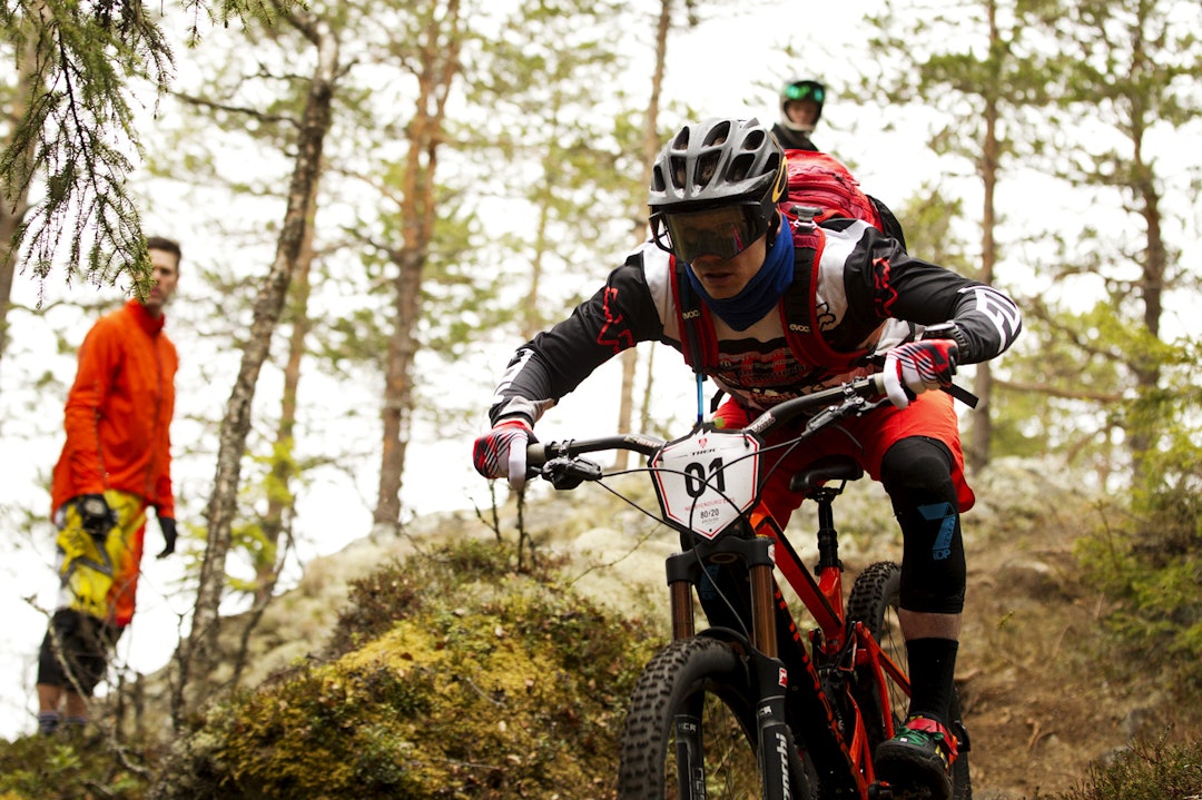 NUMMER TRE: Espen Johnsen ga alt han hadde, det holdt til en tredjeplass totalt når seks fartsetapper var unnagjort. _KHK3083