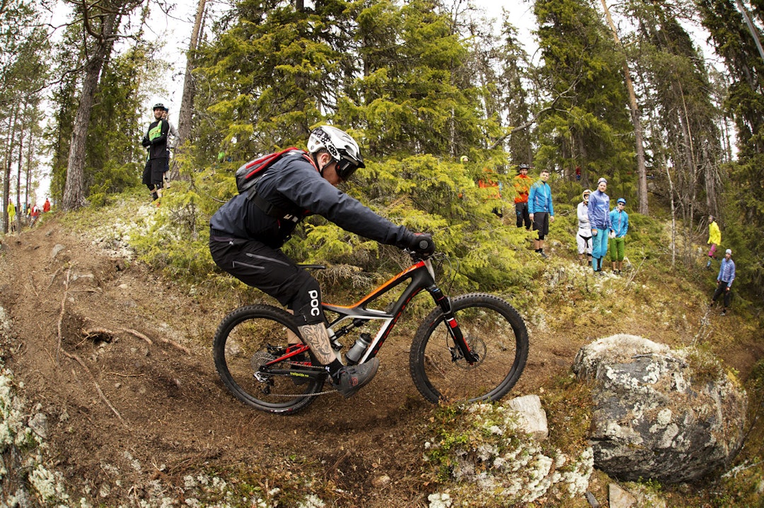 OVERTENT? På FE1 gikk løypen rett i en litt kinkig sjikane hvor flere fikk trøbbel. _IPP7317