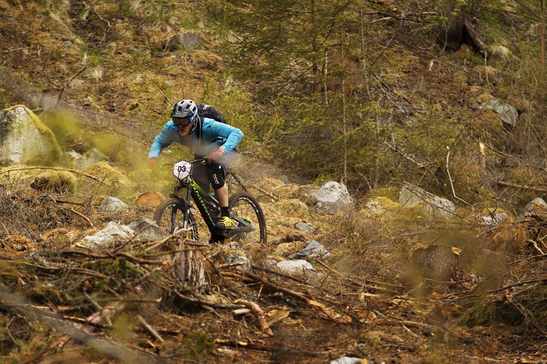 JAGET: Jostein Hole jaget på hver etappe, men var nok ikke helt fornøyd med femteplassen i Nesbyen. Flere ritt venter for den rutinerte syklisten. _KHK3532