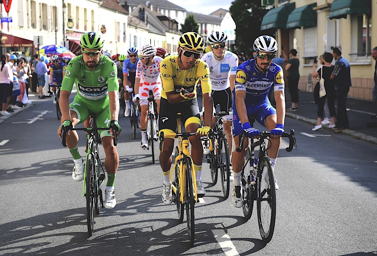 I GANG! Tour de France starter flatt, men selvsagt blir det fjell som vanlig. Her får du oversikt over alle etappene! Foto: Cor Vos. julian alaphilippe