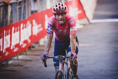 FORLENGER: Alberto Bettiol blir i EF Procycling ytterligere en sesong. Foto: Cor Vos. Alberto Bettiol Strade Bianche italia