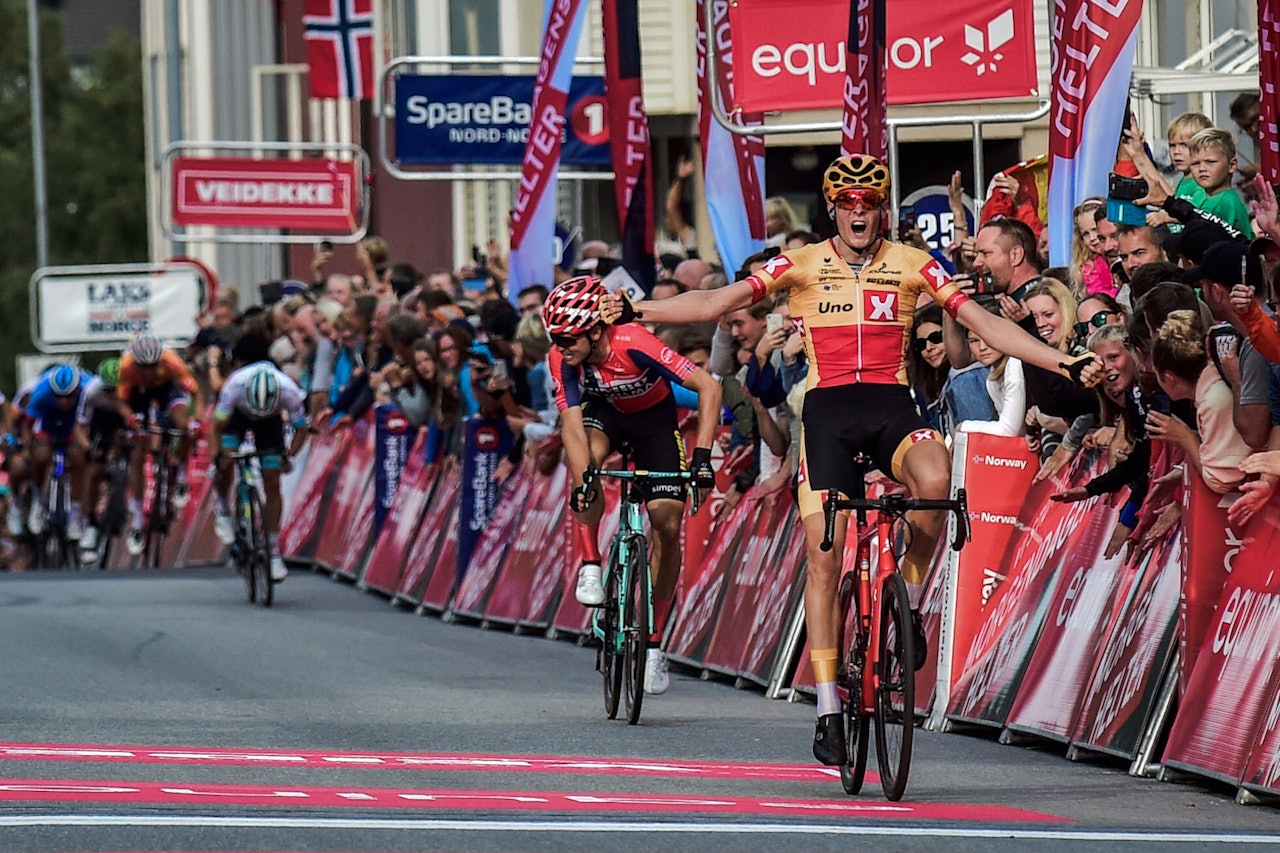 KARRIEREBESTE: Markus Hoelgaard vant finaleetappen av Arctic Tour of Norway i Narvik. Foto: ARN/Gautier Demouveaux KARRIEREBESTE: Markus Hoelgaard vant finaleetappen av Arctic Tour of Norway i Narvik. Foto: ARN/Gautier Demouveaux