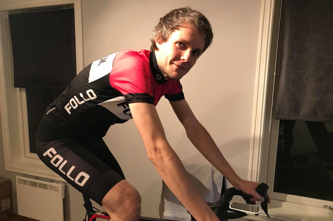 Stian Lersveen i Zwift Vikings