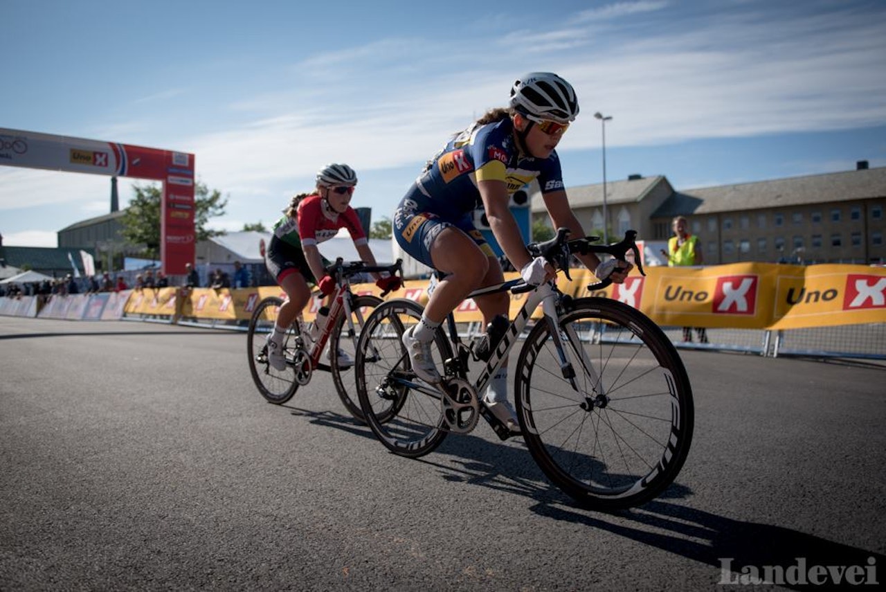 JUNIOERENE Susanne Andersen og Ingvild Gåskjenn ble henholdsvis nummer fire og 13, beste og tredjebeste norske. Foto: NCF JUNIOERENE Susanne Andersen og Ingvild Gåskjenn ble henholdsvis nummer fire og 13, beste og tredjebeste norske. Foto: NCF