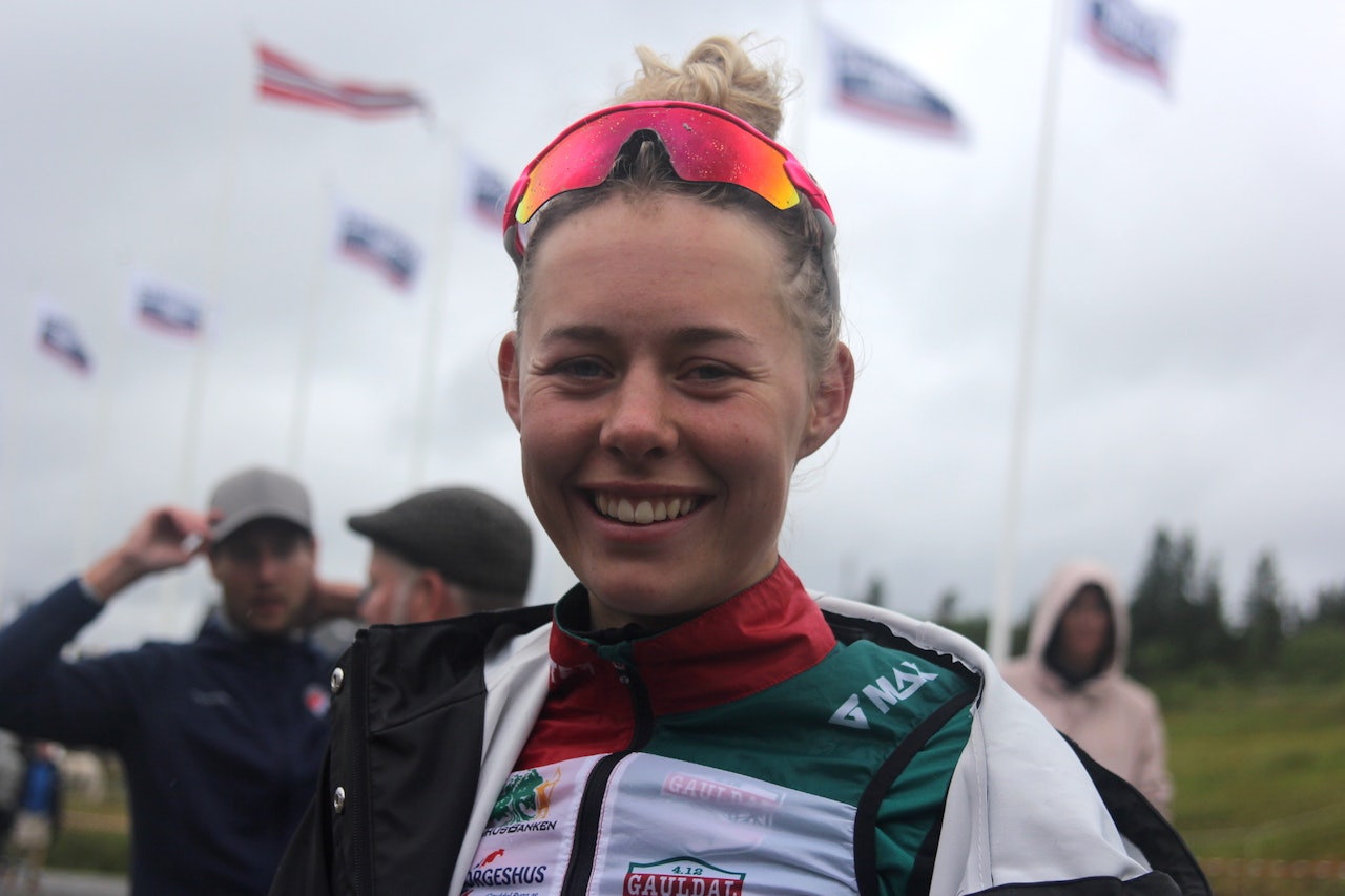 TO PÅ RAPPEN: Hjemmefavoritten Anne Dorthe Ysland fra Gauldal SK tok sin andre Norgescupseier i FARA Sykkel Festival i Trøndelag. Foto: Ingeborg Scheve Anne Dorthe Ysland fra Gauldal SK Norgescup FARA Sykkel Festival