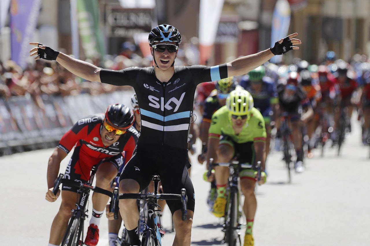 FORMSTERK: Danny van Poppel fra Team Sky er i praktslag om dagen. Foto: Cor Vos.  FORMSTERK: Danny van Poppel fra Team Sky er i praktslag om dagen. Foto: Cor Vos.