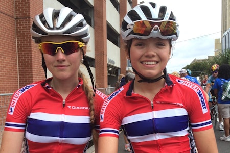 JUNIORENE Susanne Andersen (til venstre) og Ingvild Gåskjenn får sjansen til å måle krefter med de beste senior-proffene i helgas UCI-etapperitt. Foto: NCF JUNIORENE Susanne Andersen (til venstre) og Ingvild Gåskjenn får sjansen til å måle krefter med de beste senior-proffene i helgas UCI-etapperitt. Foto: NCF