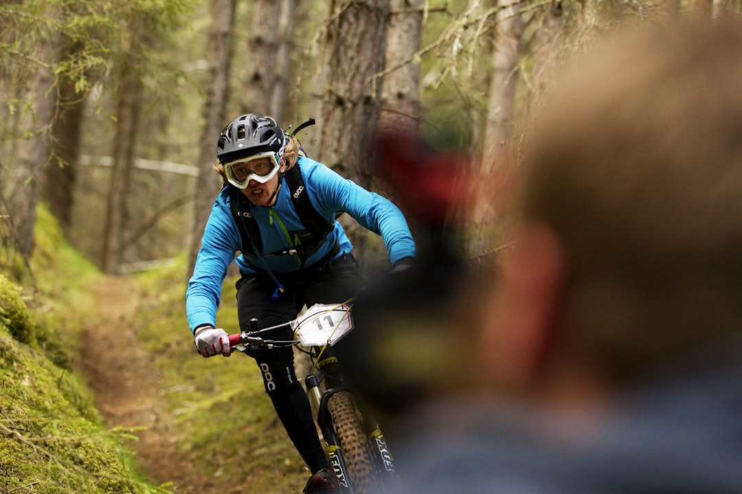 FORAN KAMERA: Petter Fagerhaug fra NTG taklet løypene i Nesbyen bra. _KHK2768