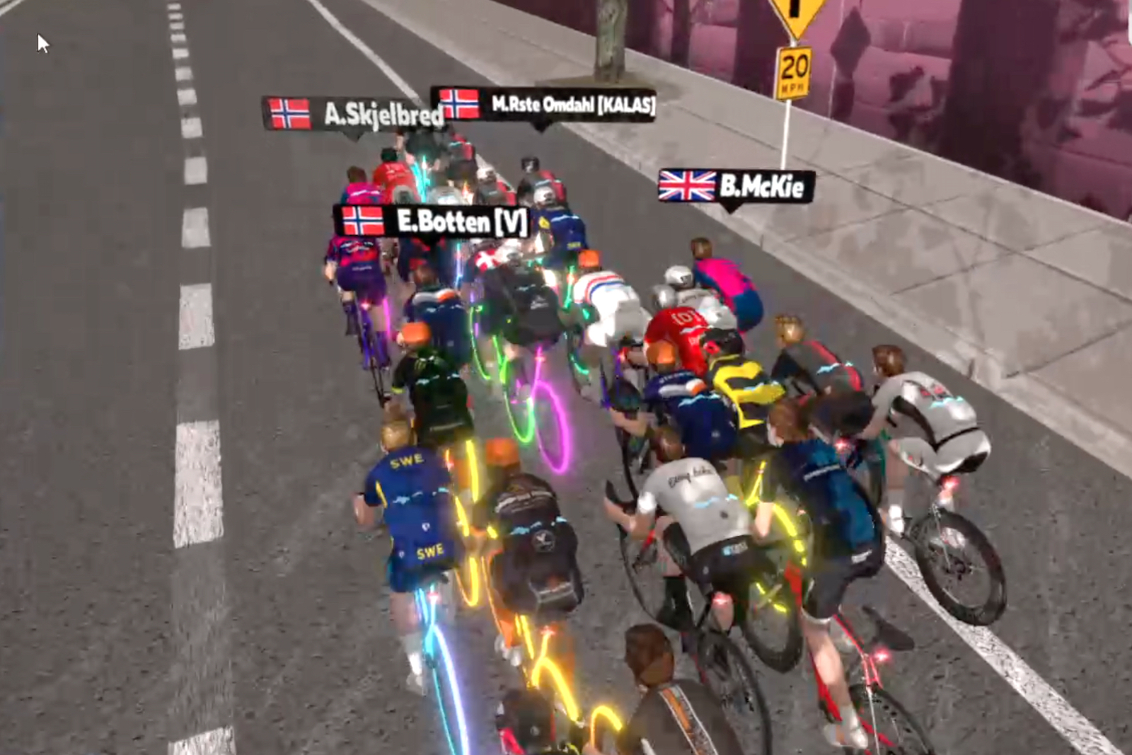 Resultater fra Zwift Kalas Cup runde 4 LANDEVEI.NO