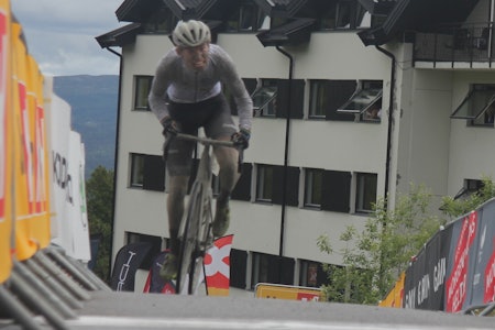 RYKKET TIL SEIER: Per Strand Hagenes har vunnet begge Tour te Fjells-etappene som har hatt målgang på toppen av bakken opp til Storefjell hotell. Foto: Ingeborg Scheve Per Strand Hagenes Tour te Fjells
