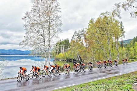 VANT IGJEN: Kjekkas forsvarte seieren i Nordmarka Rundt, som i år gikk i svært fuktige forhold. Foto: Ola Morken VANT IGJEN: Kjekkas forsvarte seieren i Nordmarka Rundt, som i år gikk i svært fuktige forhold. Foto: Ola Morken