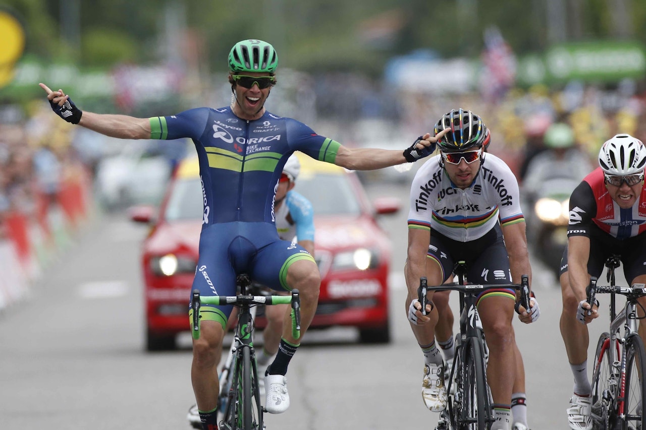 AUSTRALSK SEIER: I sin andre tour tok Michael Matthews sin første etappeseier FOTO: Cor Vos AUSTRALSK SEIER: I sin andre tour tok Michael Matthews sin første etappeseier FOTO: Cor Vos